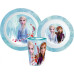 Disney Frozen Autumn Leaves dinnerware set. micro plastic set. with cup 260 ml