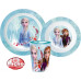 Disney Frozen Autumn Leaves dinnerware set. micro plastic set. with cup 260 ml