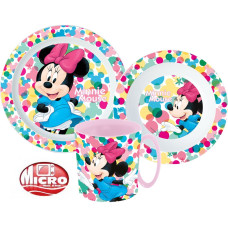 Disney Minnie  dinner set. micro plastic set with mug 350 ml